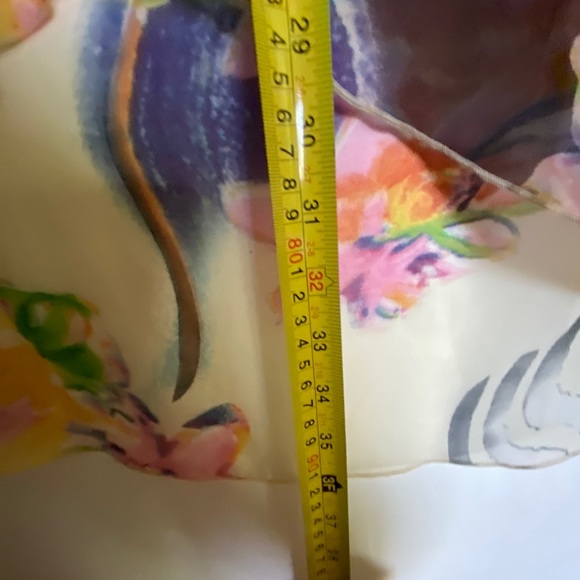 Multicoloured Sheer Blouse 3/4 Sleeve - Picture 6 of 9